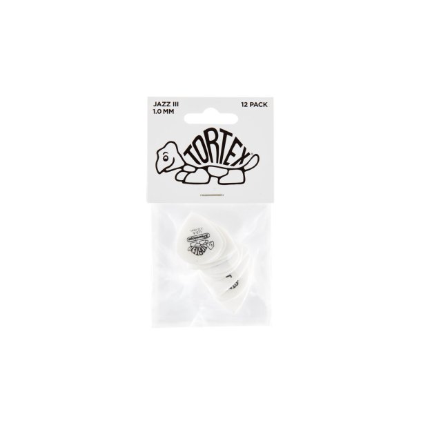 Plektrum Tortex White JAZZ III 478P1.00 12/PLYPK